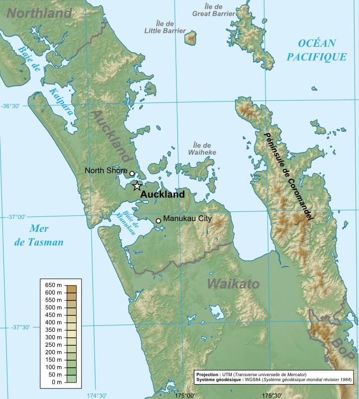 অকল্যান্ড ভূতাত্ত্বিক মানচিত্র
